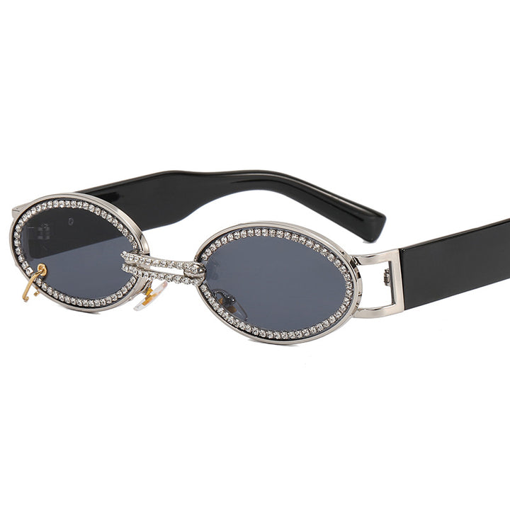 Women extravagant fashionable sunglasses with rhinestone-adorned frame Stornfield
