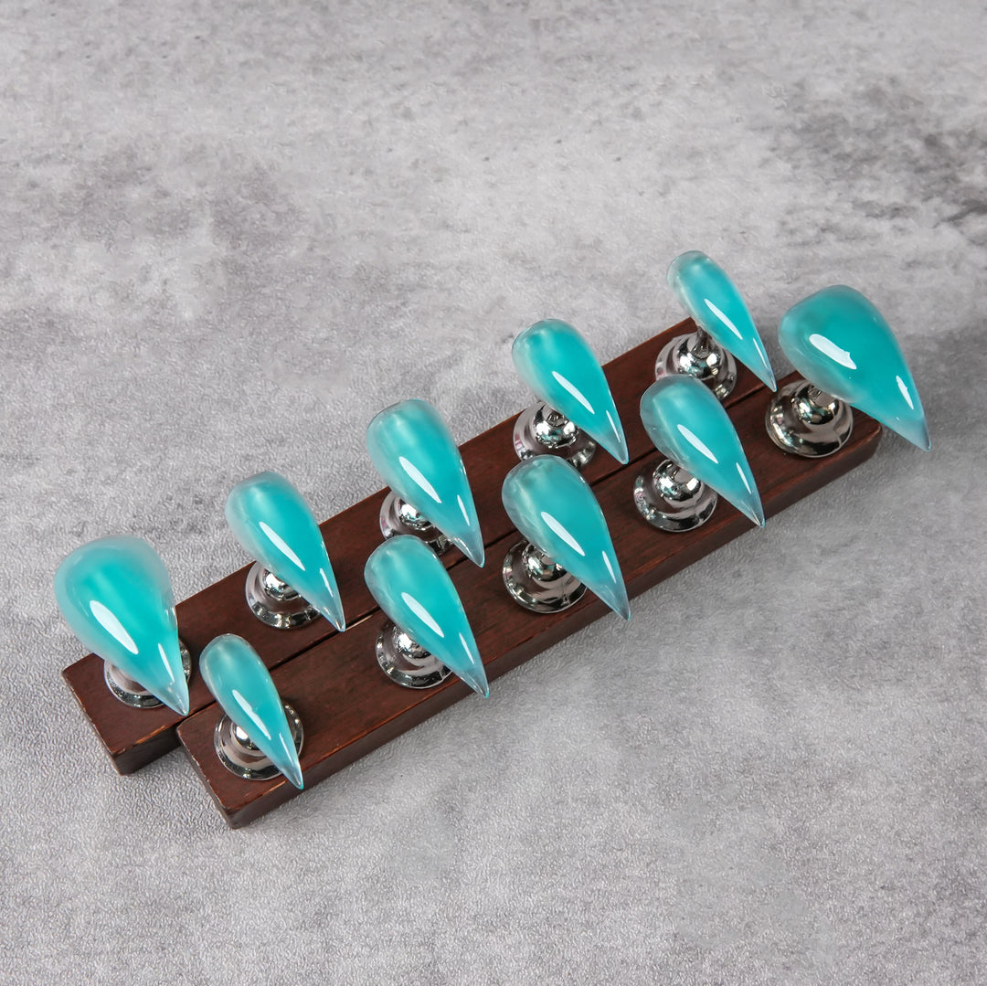 Sharp Acrylic Press-On Nail Set