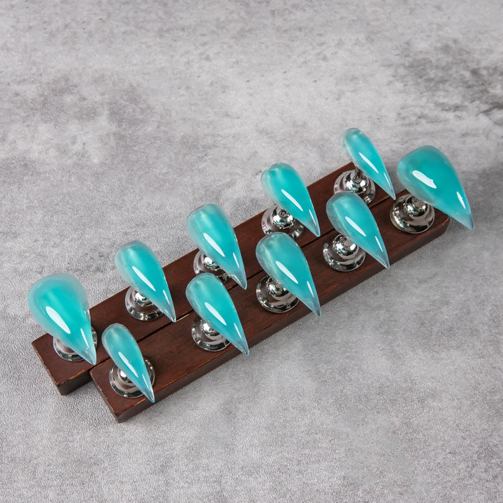 Sharp Acrylic Press-On Nail Set