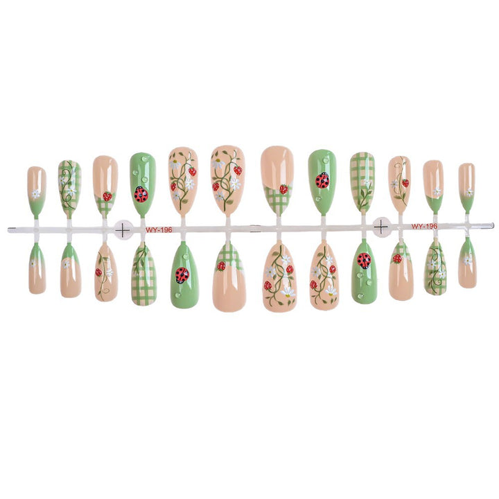 Artistic Natural Press-On Nails Set Stornfield