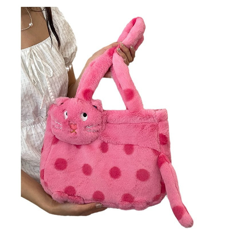 Plush shoulder bag with animal motif Stornfield
