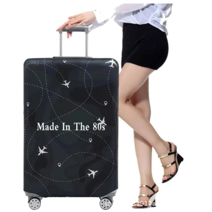 Women's hard shell suitcase with nostalgic airplane design Stornfield