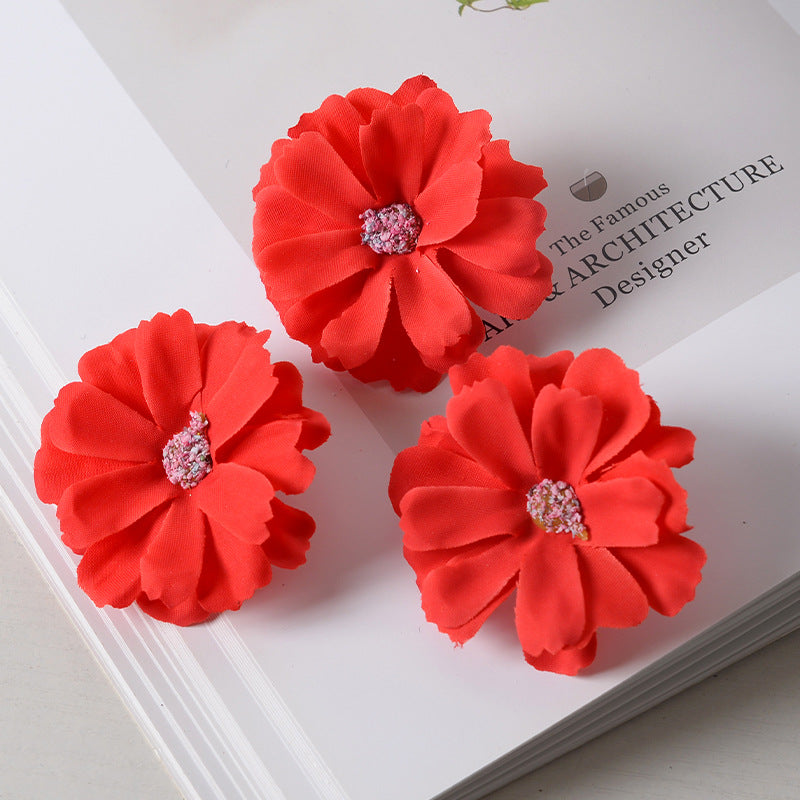 Elegant Fabric Flower Hair Clip