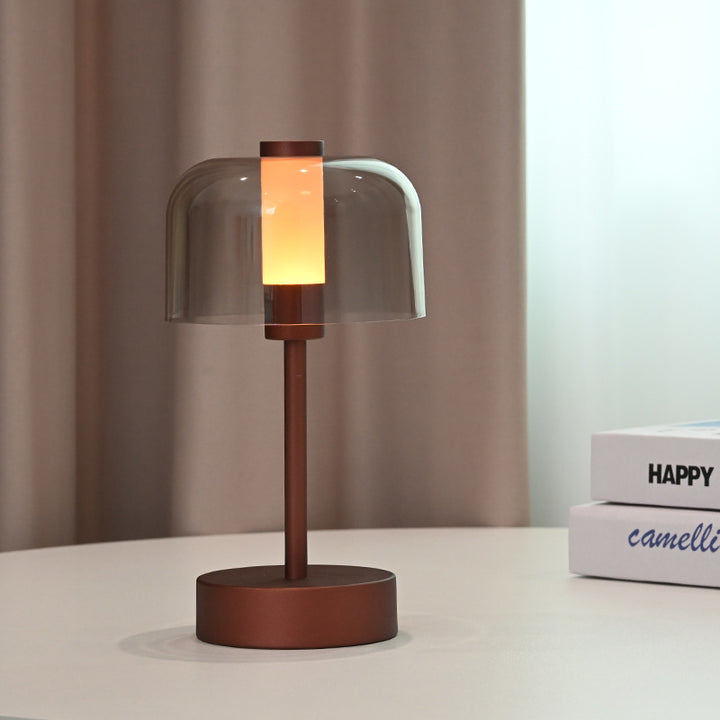 Modern Glass Shade Table Lamp