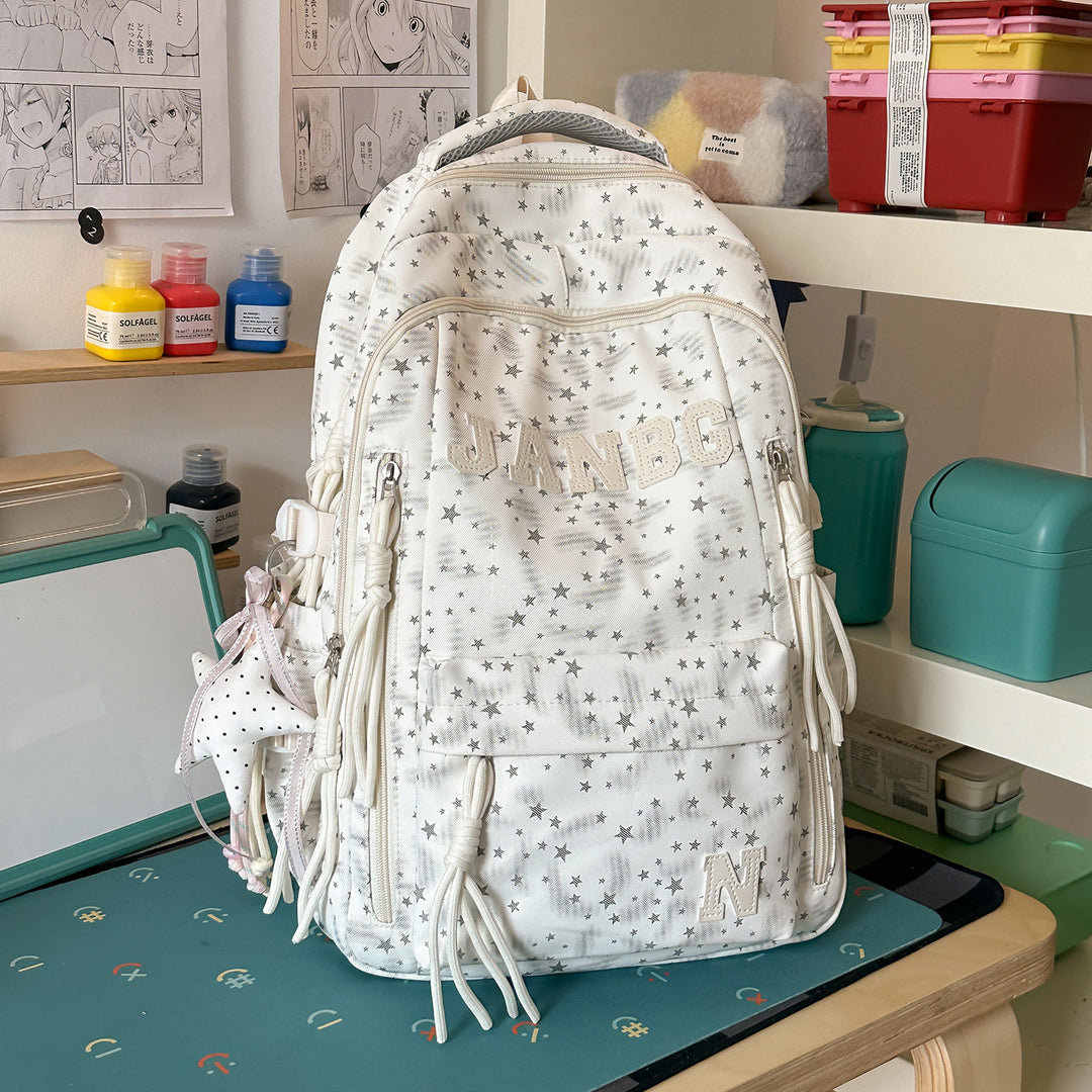 Stylish Star Patterned Backpack Stornfield