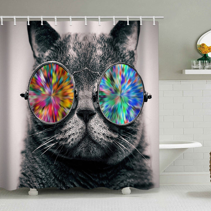 Artistic Dog Illustration Shower Curtain Stornfield