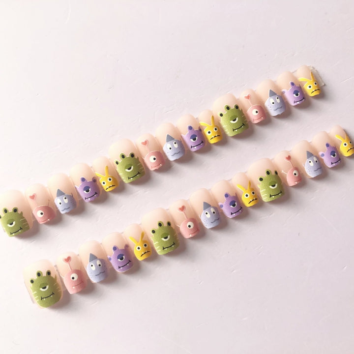 Whimsical Character-Themed Press-On Nail Set