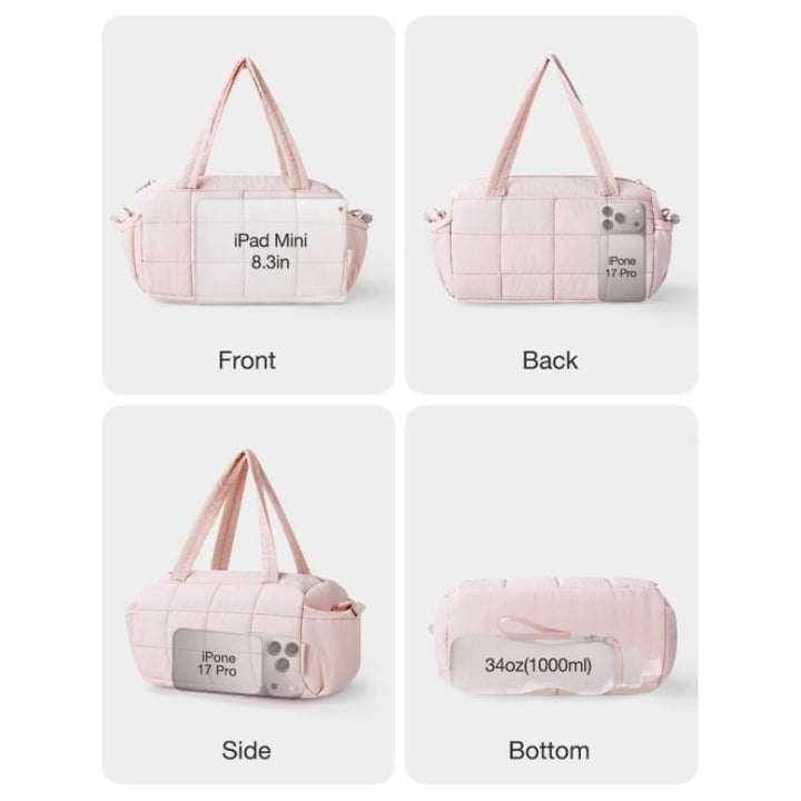 Quilted Shoulder Tote Stornfield
