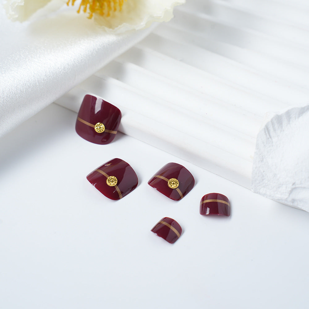 Elegant Press-On Nail Set Stornfield