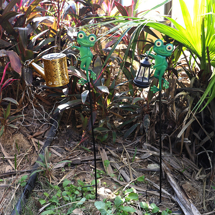 Decorative Hummingbird Solar Garden Stake With Hanging Lantern Stornfield