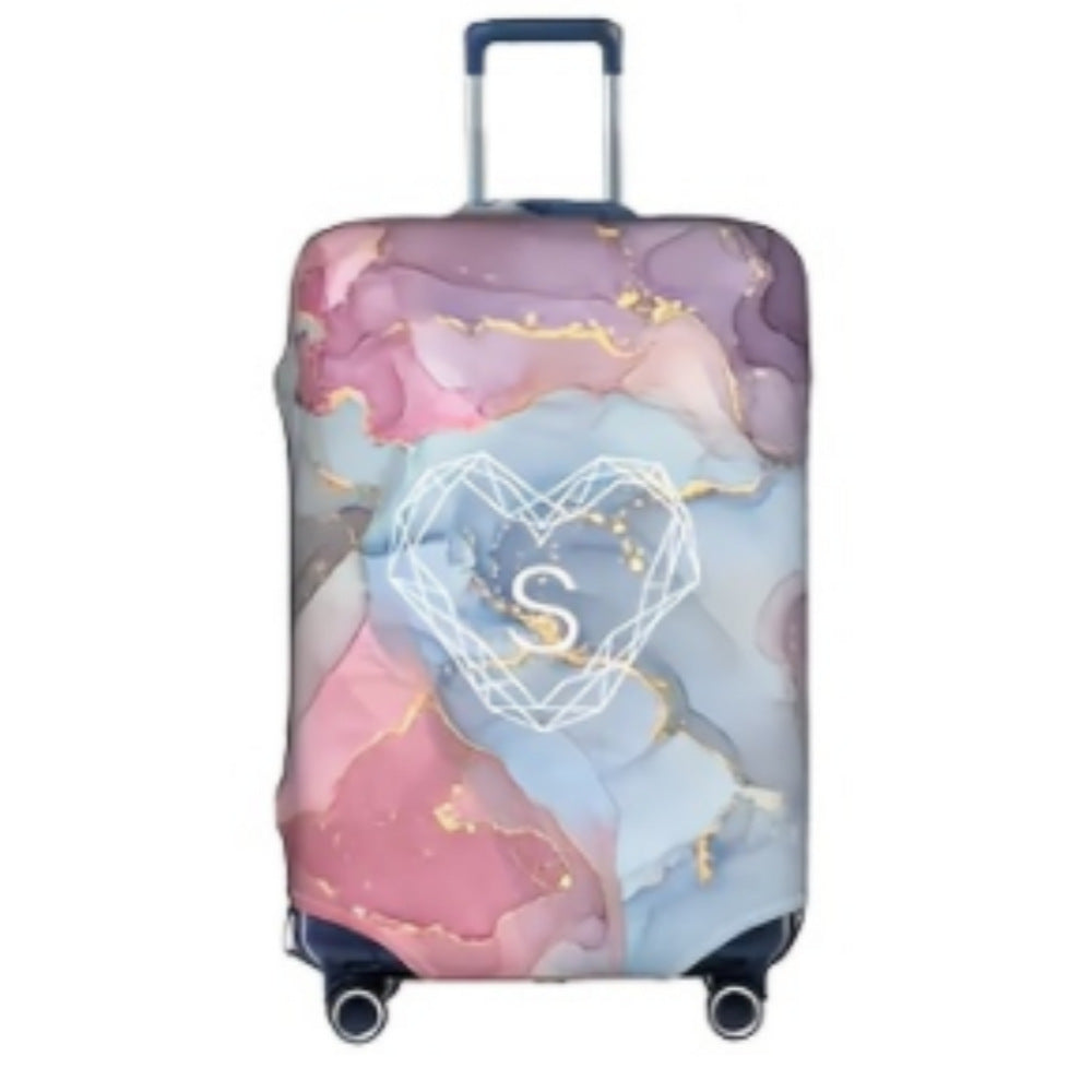 Women's Hard Shell Suitcase with Elegant Marble Pattern Stornfield