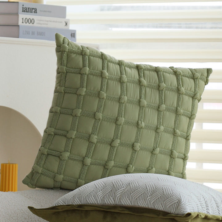 Decorative pillow with floral tree design
