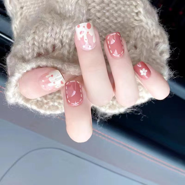 Artistic nail decoration in floral design Stornfield