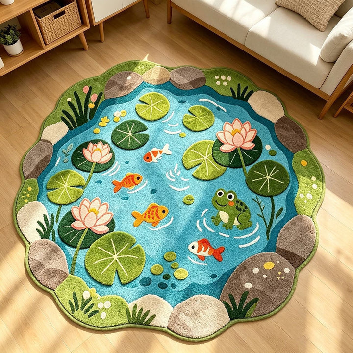 Artistic Floral Pattern Area Rug