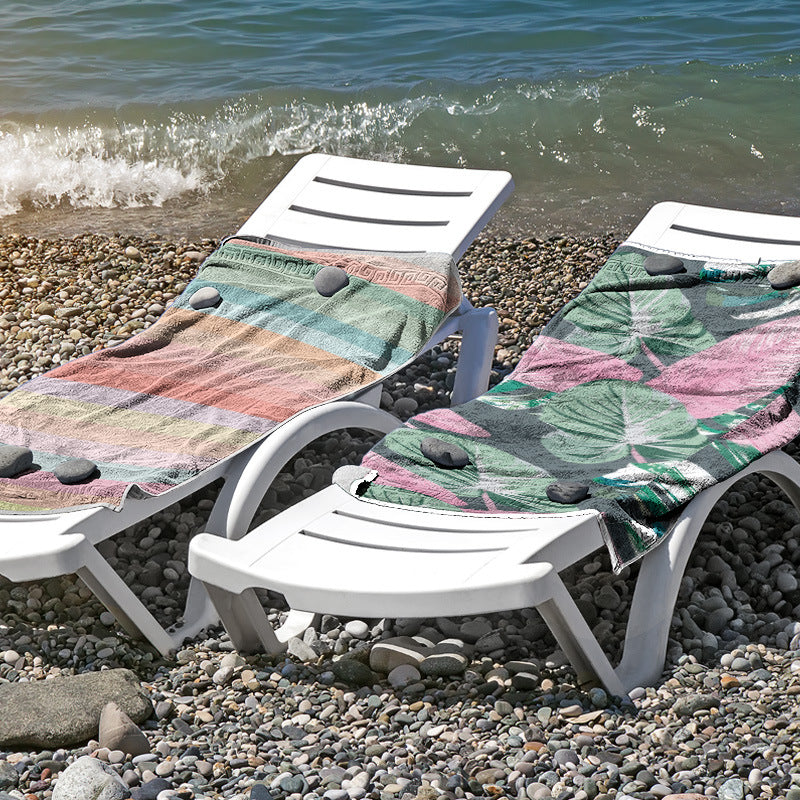 Beach towel made of skin-friendly microfiber with a creative pattern mix Stornfield