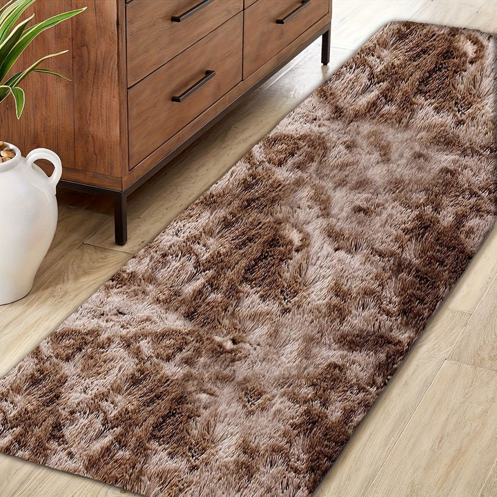 Plush Textured Runner Rug