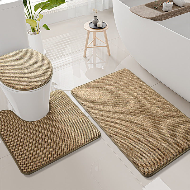 Thick Textured Bathroom Mat Set Stornfield