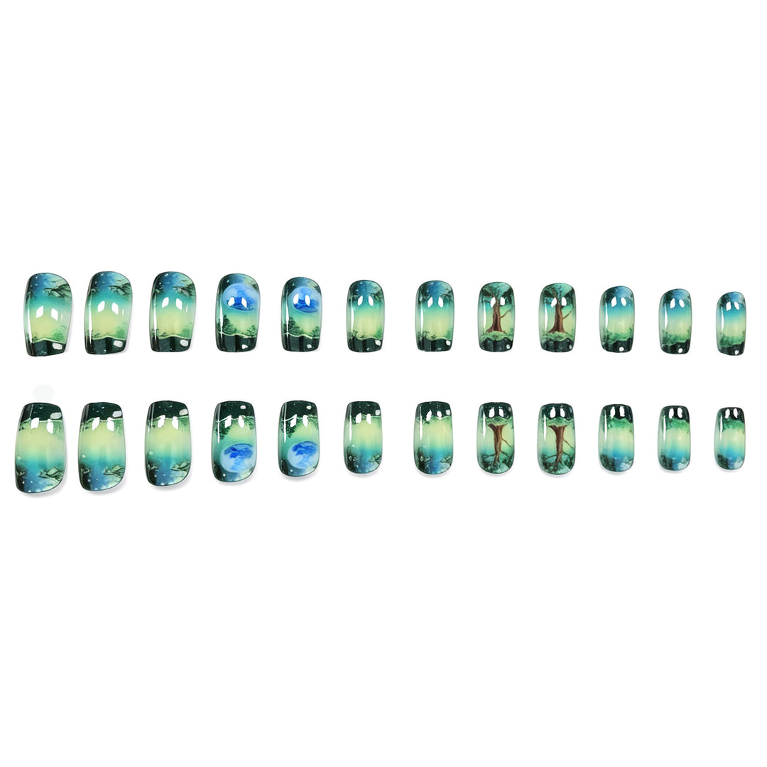Artistic Nature-Inspired Nail Art Enhancements Stornfield