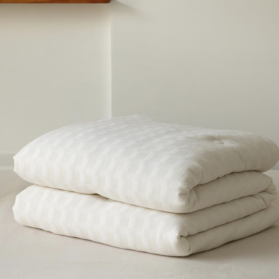 Foldable Cotton Futon Mattress Pad with Tufted Quilting