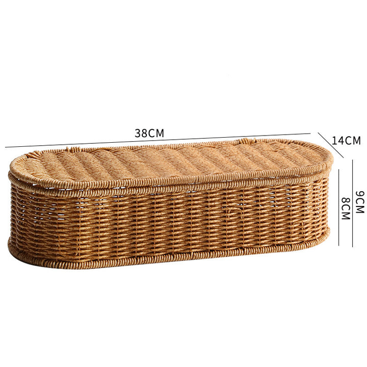 Unisex Oval Storage Basket with Handwoven Structure Stornfield