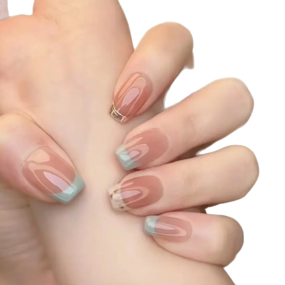 Elegant French Tip Press-On Nail Extensions