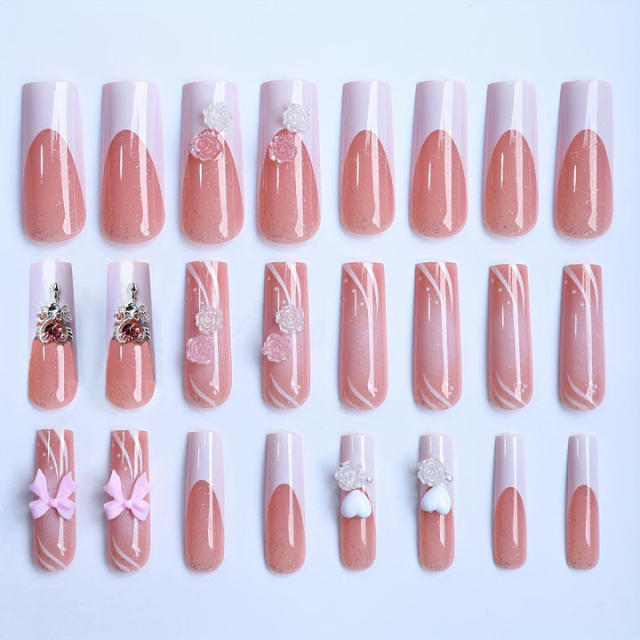 Decorative Luxury Press-On Nail Set Stornfield