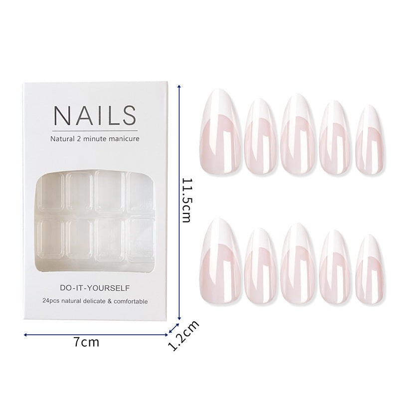 Artificial Nail Tips with Elegant French-Tip Design Stornfield