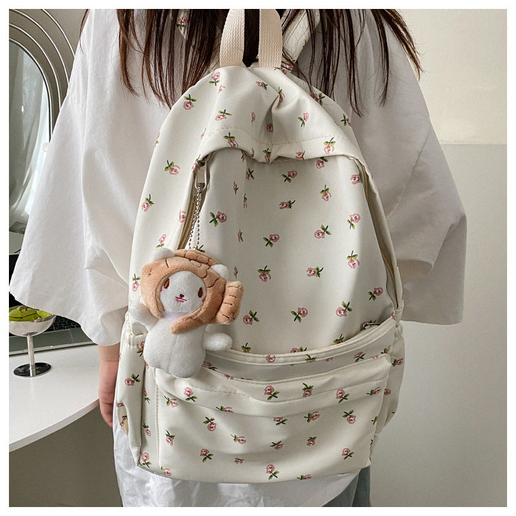 Cute Floral Print Backpack