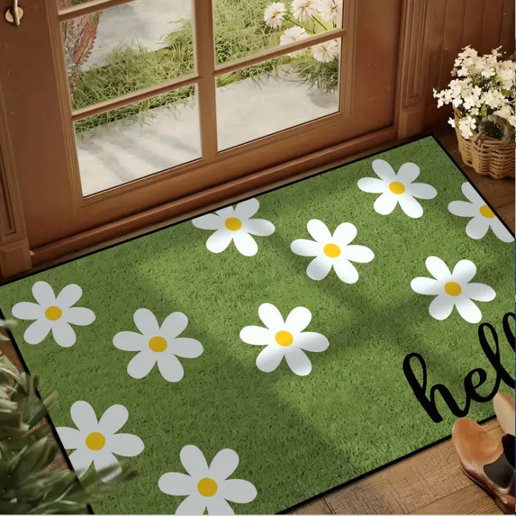 Decorative Floral Area Mat Stornfield