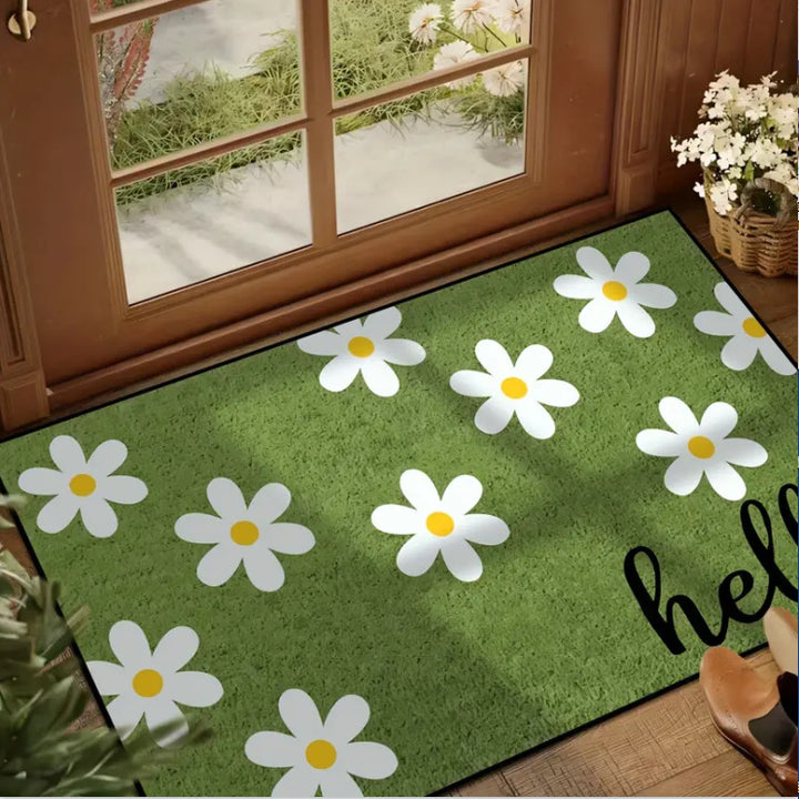 Decorative Floral Area Mat Stornfield