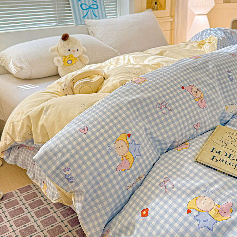 Children's Playful Floral Duvet Cover Set