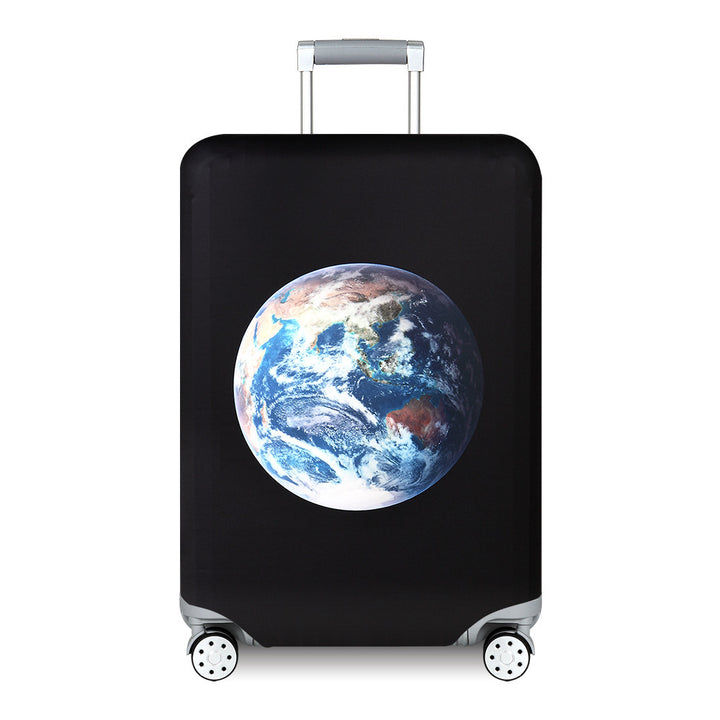 Unisex hard-shell suitcase with modern wave pattern Stornfield