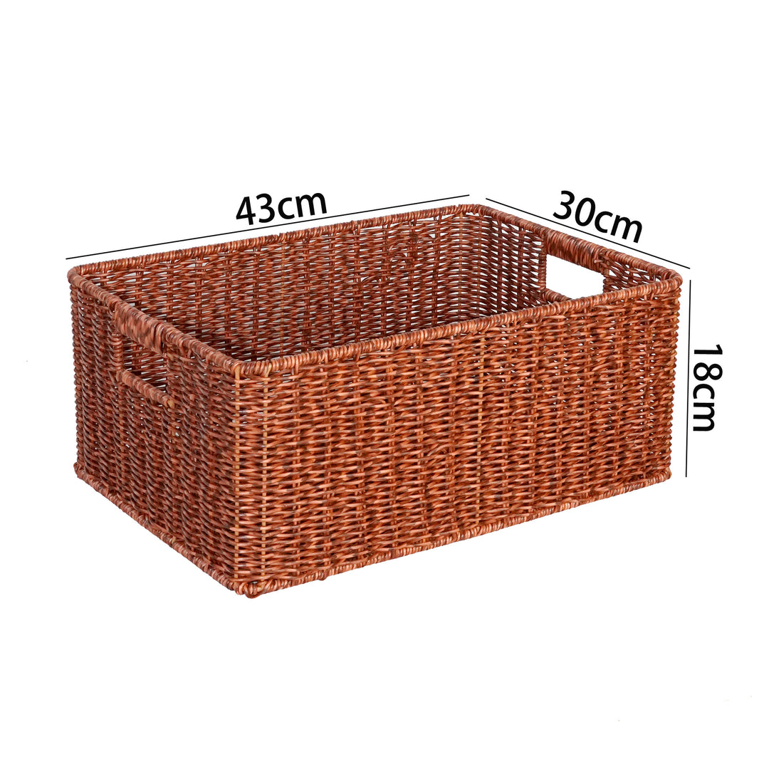Handwoven Rectangular Storage Basket Stornfield