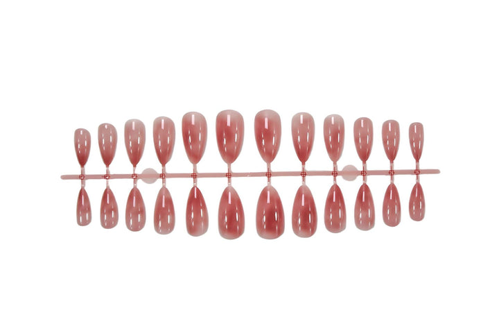 Artificial nail set with elegant, transparent shine Stornfield