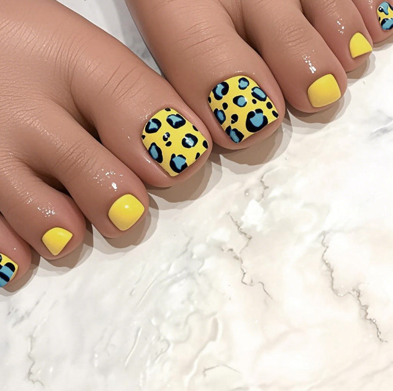 Stylish Animal Print Pedicure Nail Art Stornfield