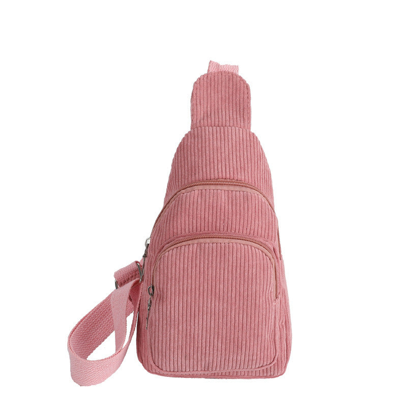 WoMulti-Compartment Corduroy Sling Bag Stornfield