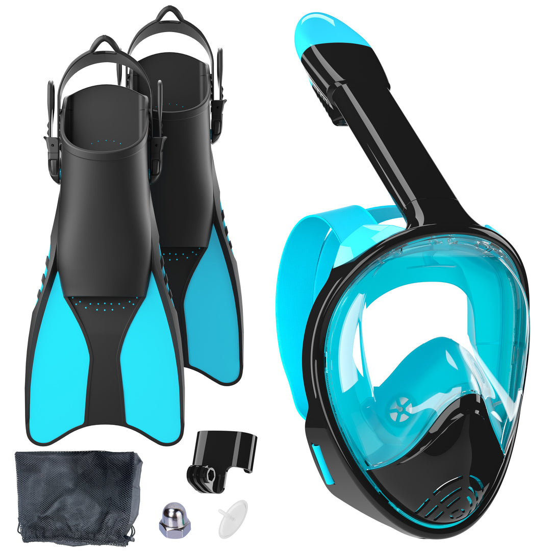 Snorkel set with full face mask and high-quality fins Stornfield