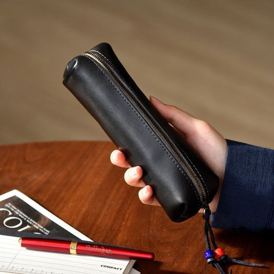 Elegant Leather Pencil Case