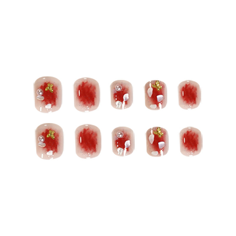 Exquisite Nail Art with Glitter and Flower Patterns Stornfield