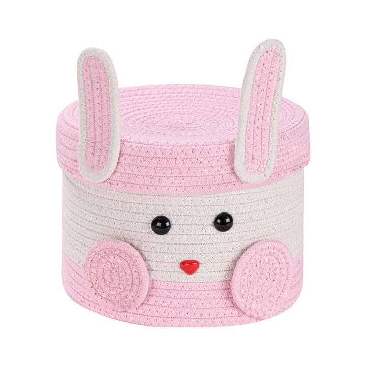 Plush Rabbit Storage Basket Stornfield