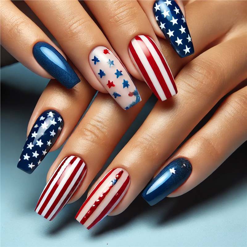 Patriotic Nail Art Set Stornfield