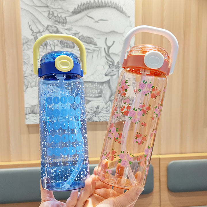 Women’s water bottle with leak-proof lid and integrated straw Stornfield