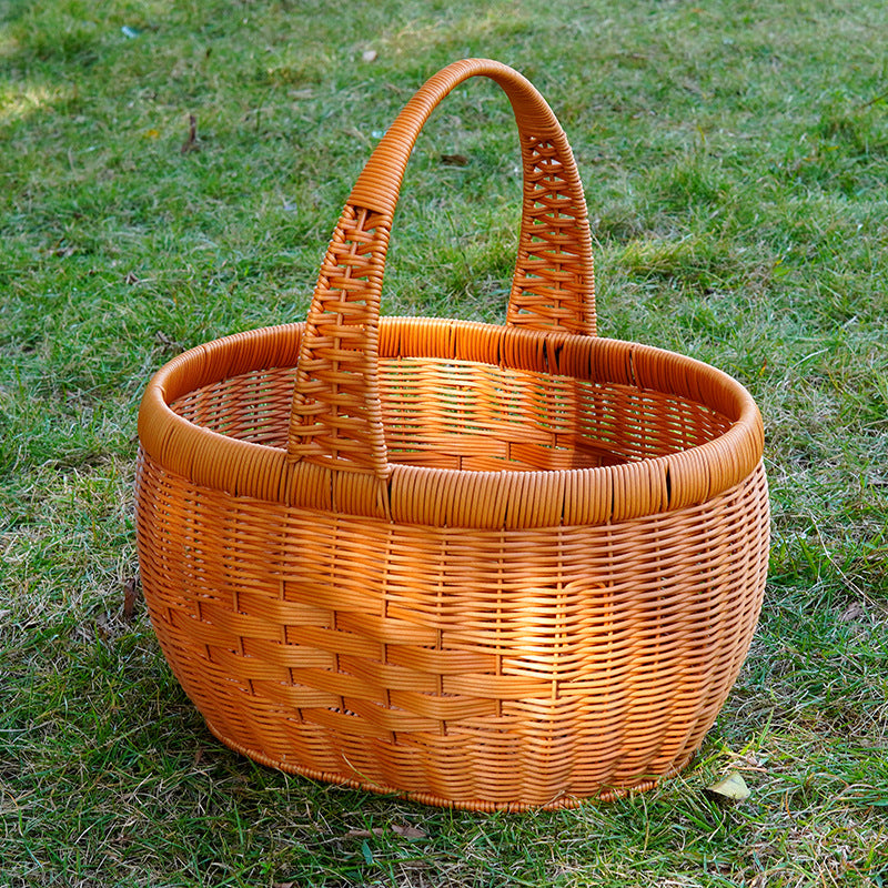 Handwoven Wicker Utility Basket Stornfield