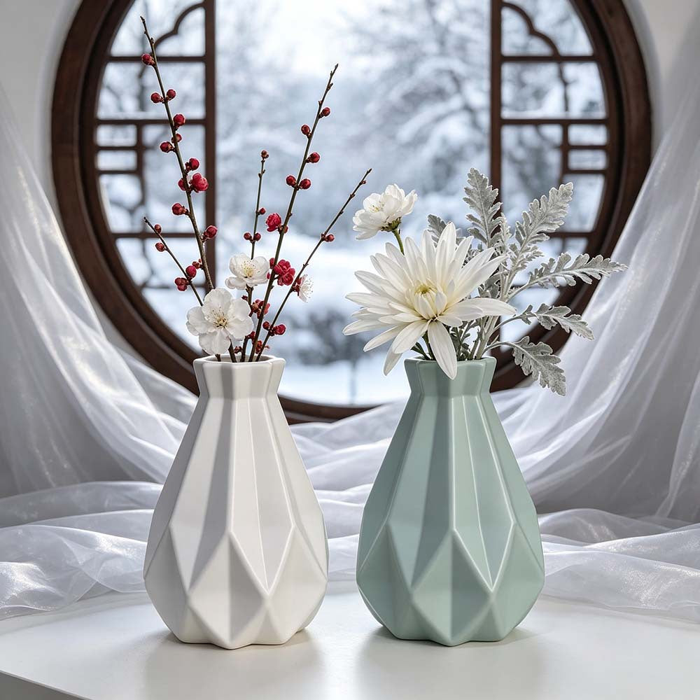 Elegant Geometric Shaped Vase Stornfeild