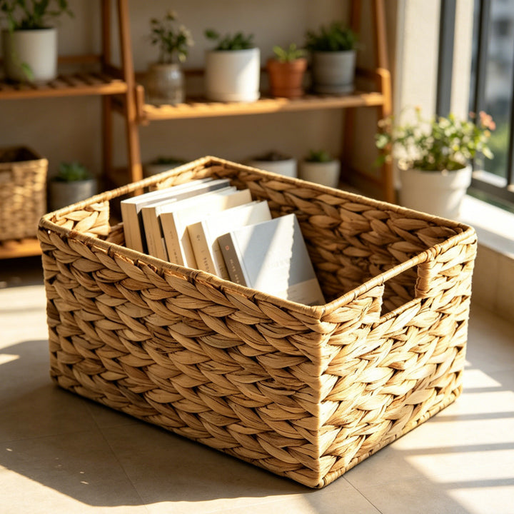Woven Rectangular Storage Basket Stornfield