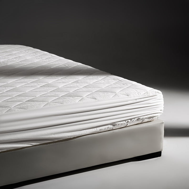 Quilted Fitted Mattress Protector Pad with Deep Elastic Skirt