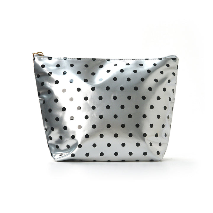 Water-repellent cosmetic bag with polka dot design Stornfield