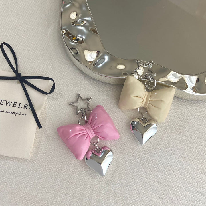Bow-Shaped Charm Keychain Stornfield