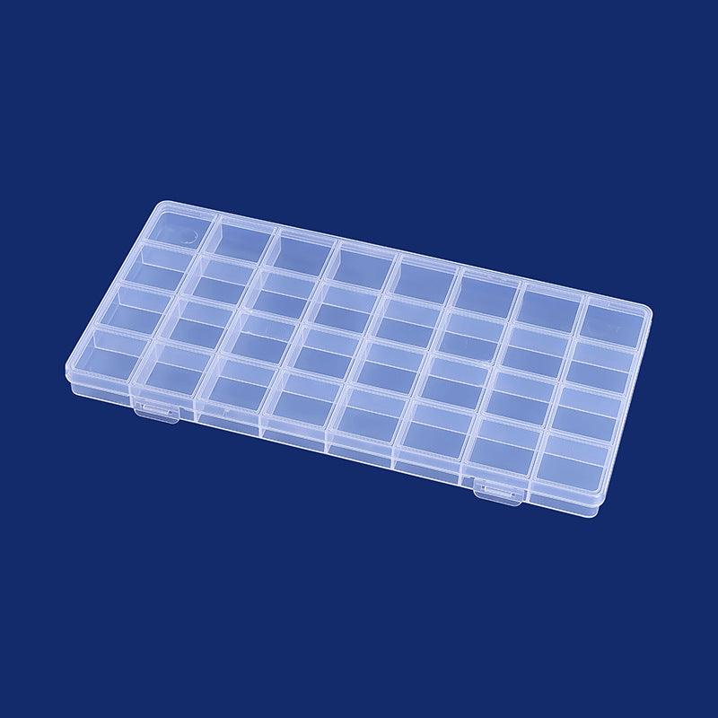 Multi-Divisional Transparent Craft Storage Box Stornfield