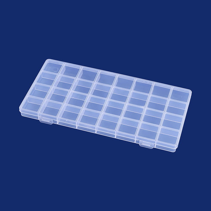 Multi-Divisional Transparent Craft Storage Box Stornfield